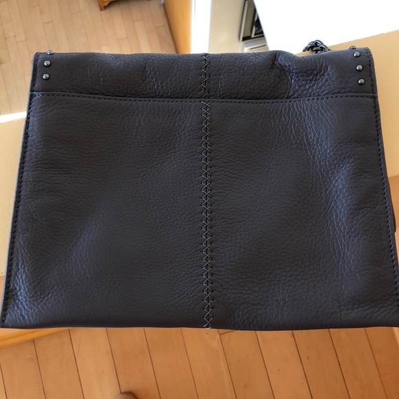 New grey leather Badgley Mischka purse. Used once. - Picture 7 of 8